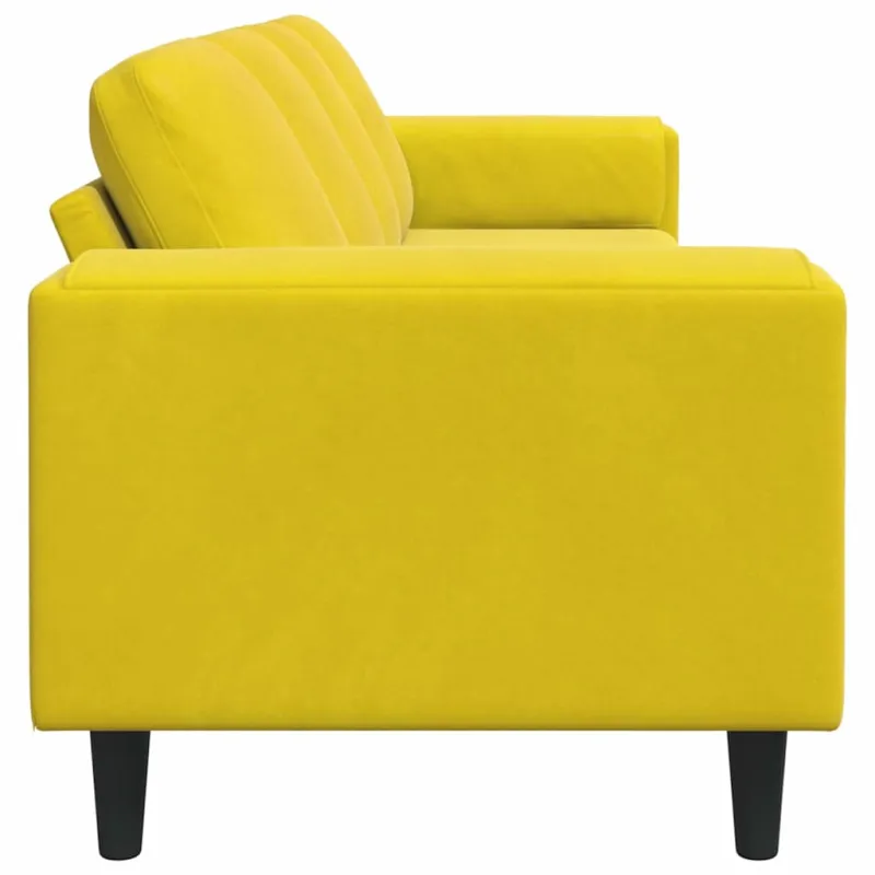 Svetainės sofa Geltona 250 x 77 x 76 cm