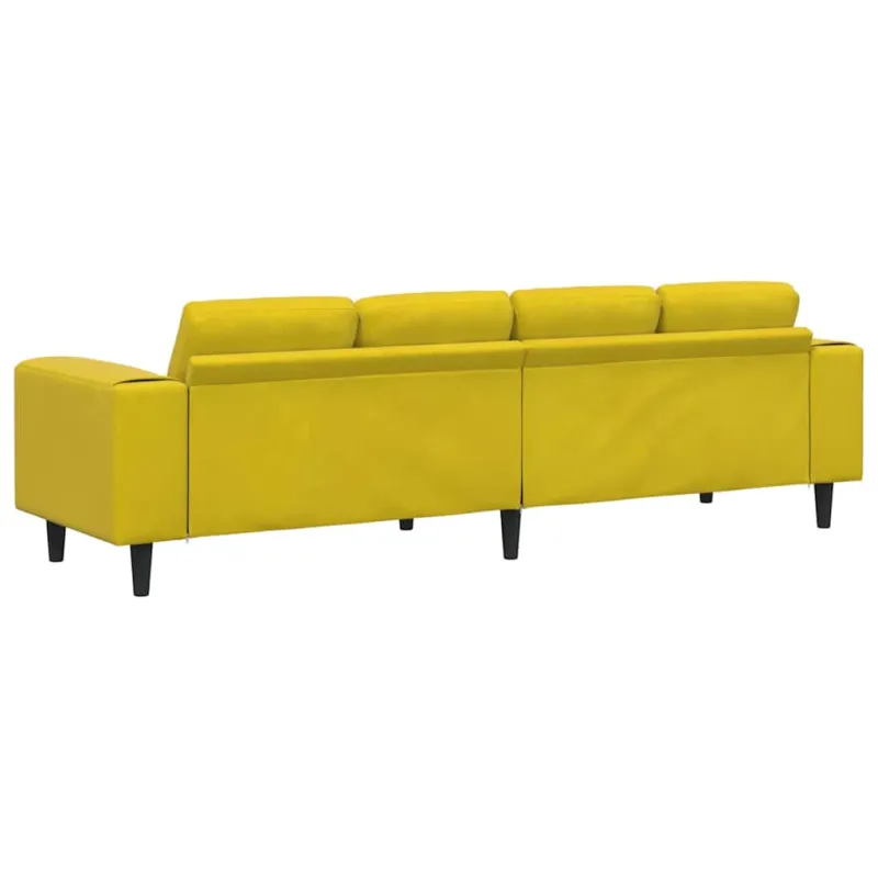 Svetainės sofa Geltona 250 x 77 x 76 cm