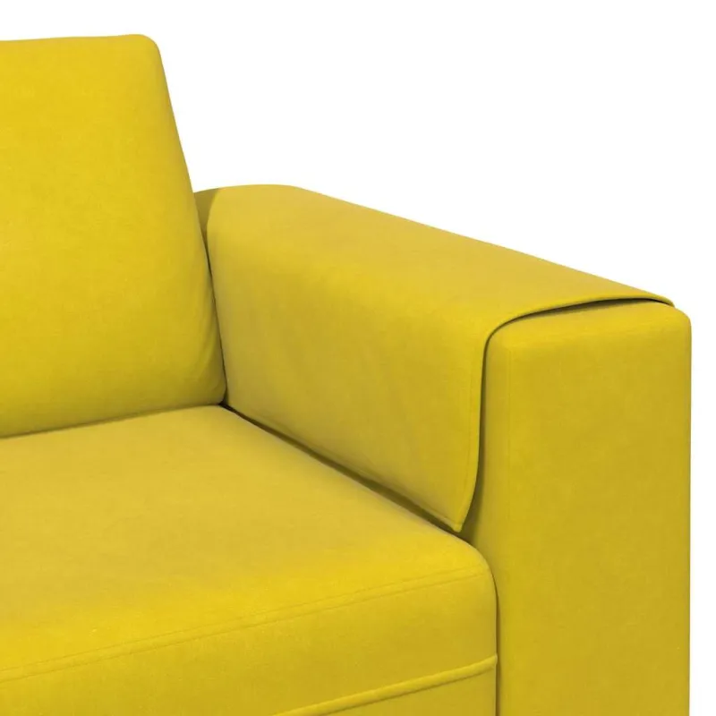 Svetainės sofa Geltona 250 x 77 x 76 cm