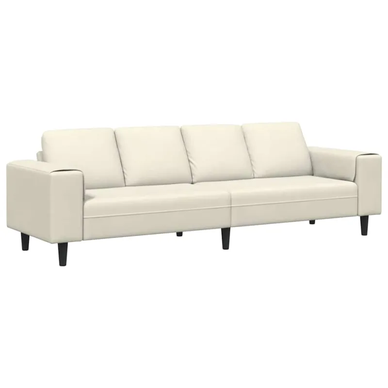 Svetainės sofa Kreminė 250 x 77 x 76 cm