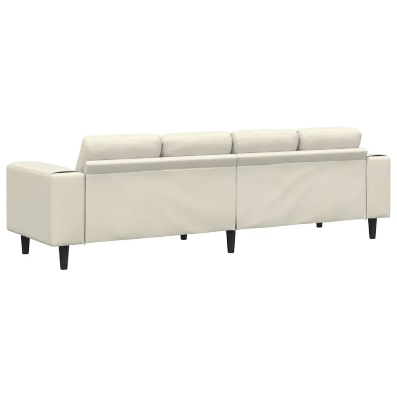 Svetainės sofa Kreminė 250 x 77 x 76 cm