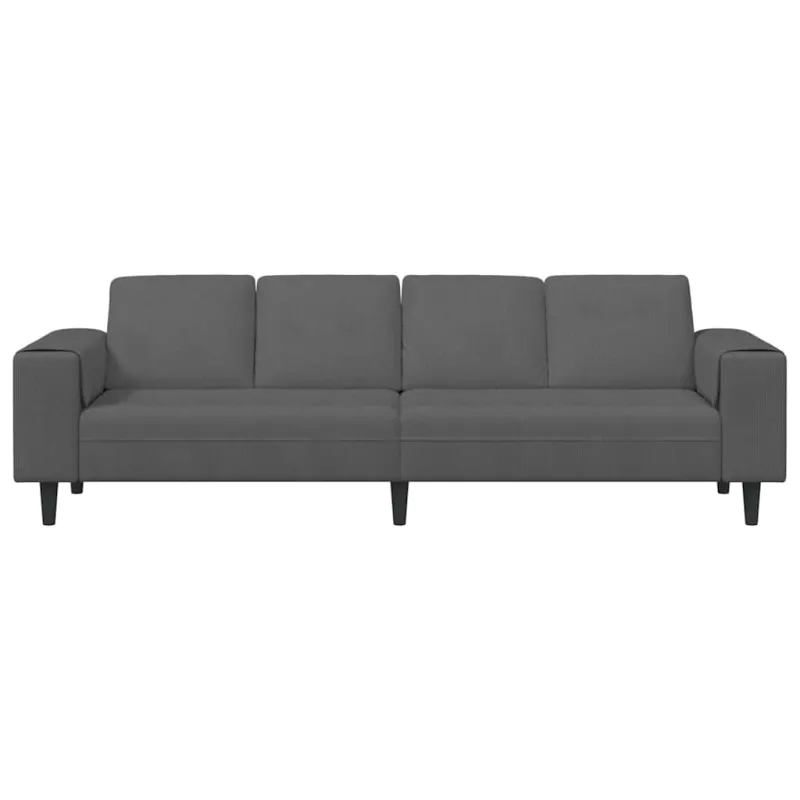 Sofa Tamsiai pilka 250 x 77 x 76 cm Kordūrinis audinys