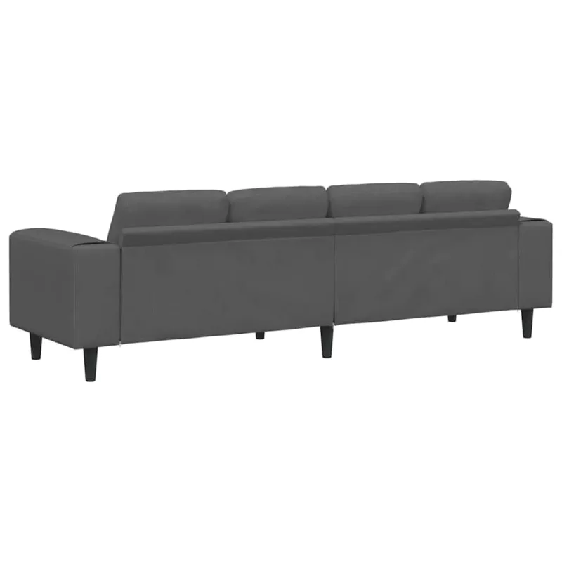 Sofa Tamsiai pilka 250 x 77 x 76 cm Kordūrinis audinys
