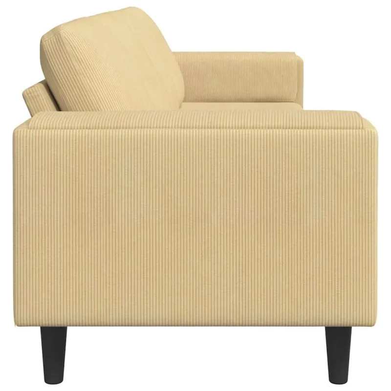Sofa Pilkai žalia 250 x 77 x 76 cm Kordūrinis audinys