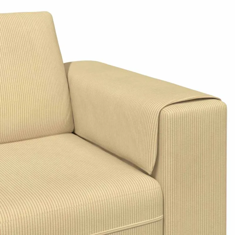 Sofa Pilkai žalia 250 x 77 x 76 cm Kordūrinis audinys