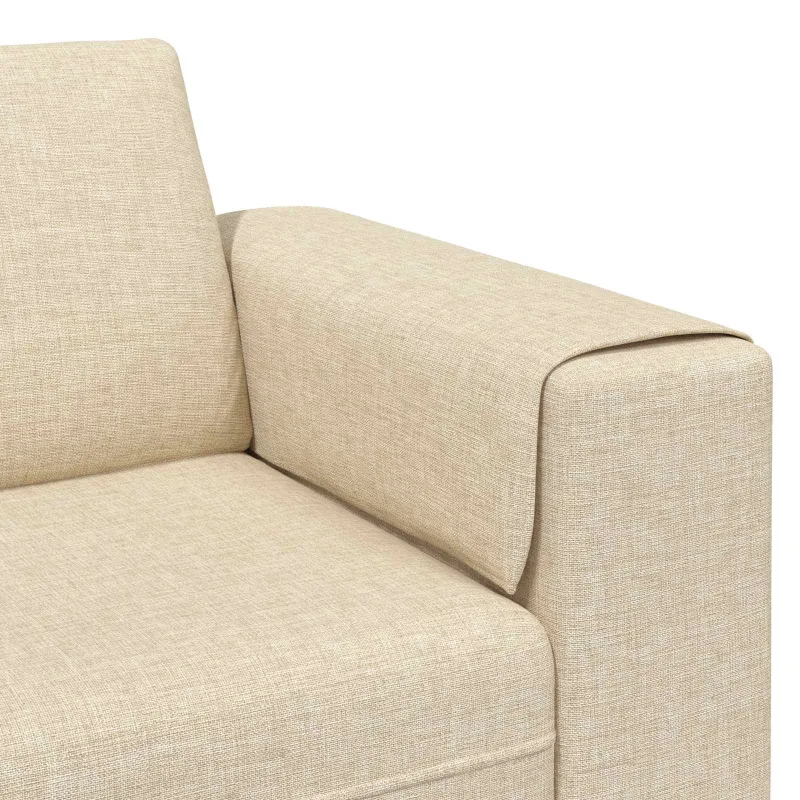 Svetainės sofa 3 pcs Kreminė Poliesteris