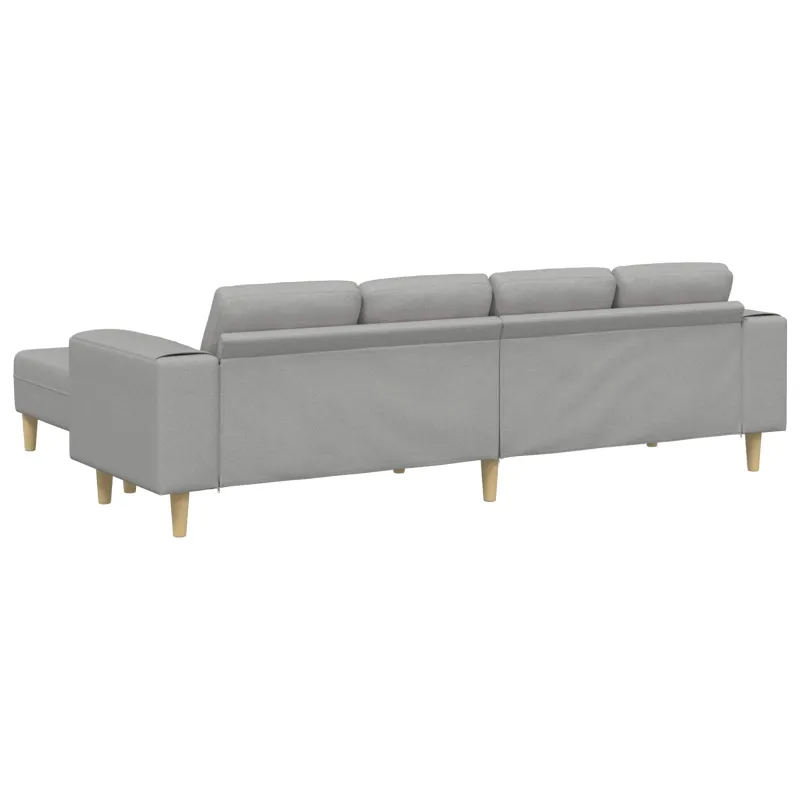 Svetainės sofa 3 pcs Debesų pilka 250 x 188 x 76 cm Poliesteris