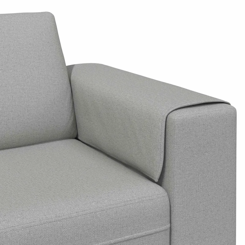 Svetainės sofa 3 pcs Debesų pilka 250 x 188 x 76 cm Poliesteris