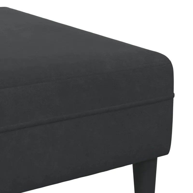 Svetainės sofa 3 pcs Juoda 250 x 188 x 76 cm