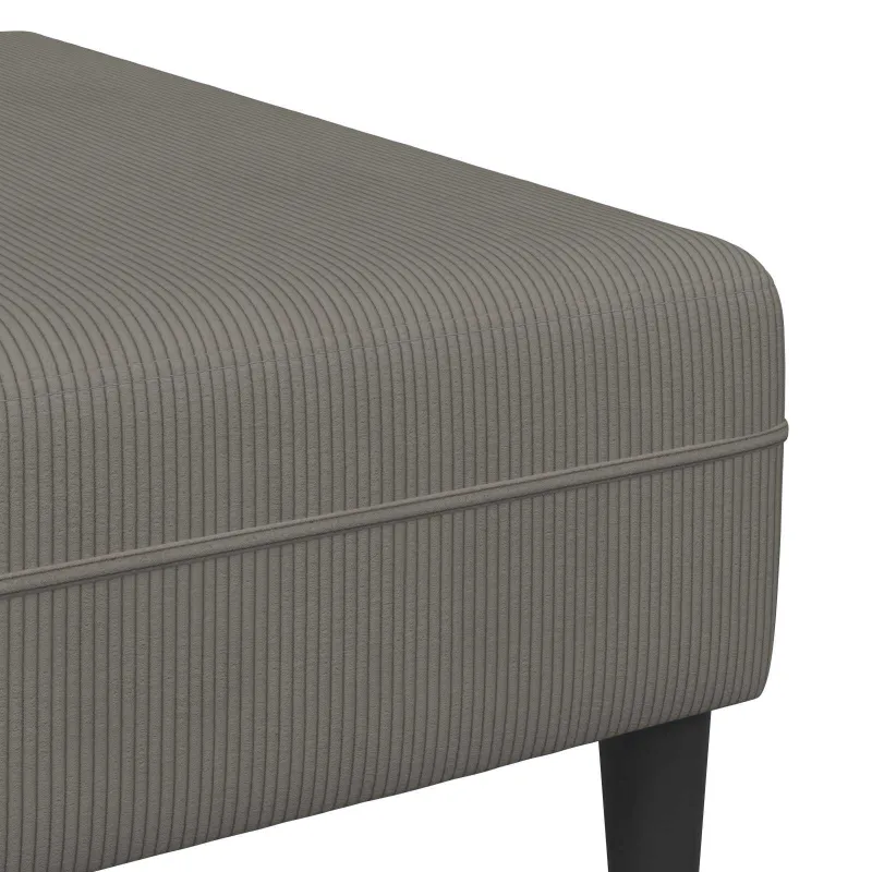 Sofa Šviesiai pilka 250 x 188 x 76 cm Kordūrinis audinys