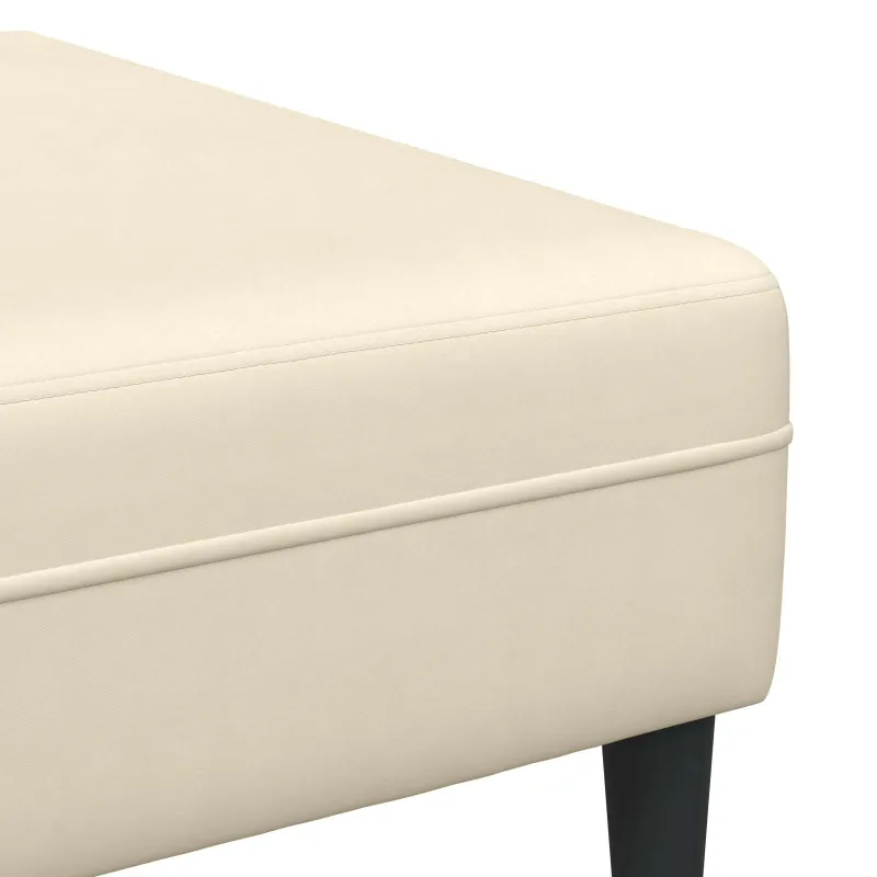 Sofa Kreminė 250 x 188 x 76 cm Kordūrinis audinys