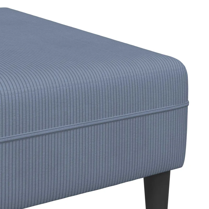 Sofa Mėlyna 250 x 188 x 76 cm Kordūrinis audinys