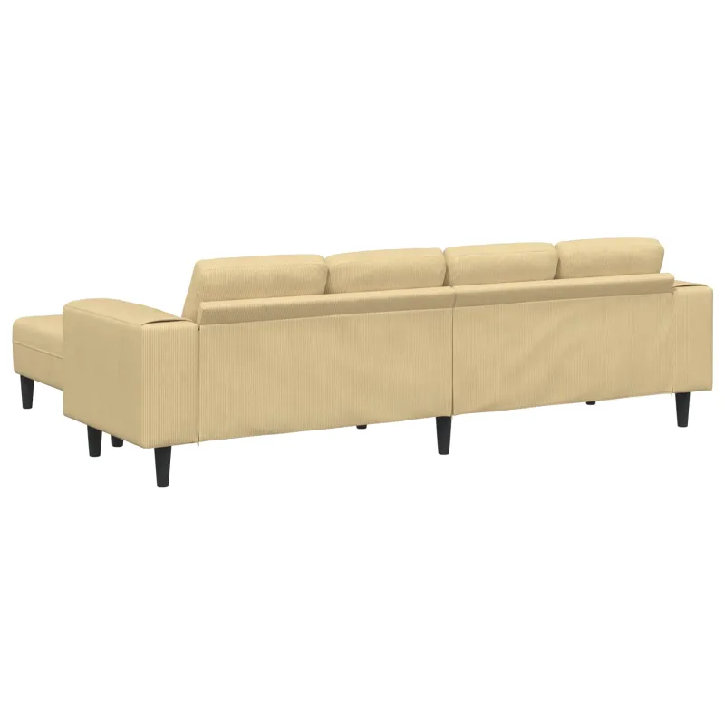 Sofa Pilkai žalia 250 x 188 x 76 cm Kordūrinis audinys