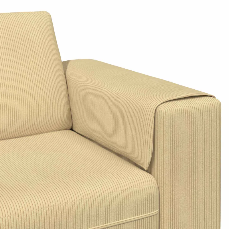 Sofa Pilkai žalia 250 x 188 x 76 cm Kordūrinis audinys