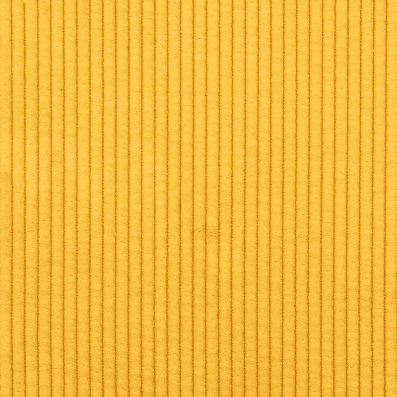 Sofa Šviesi geltona 250 x 188 x 76 cm Kordūrinis audinys