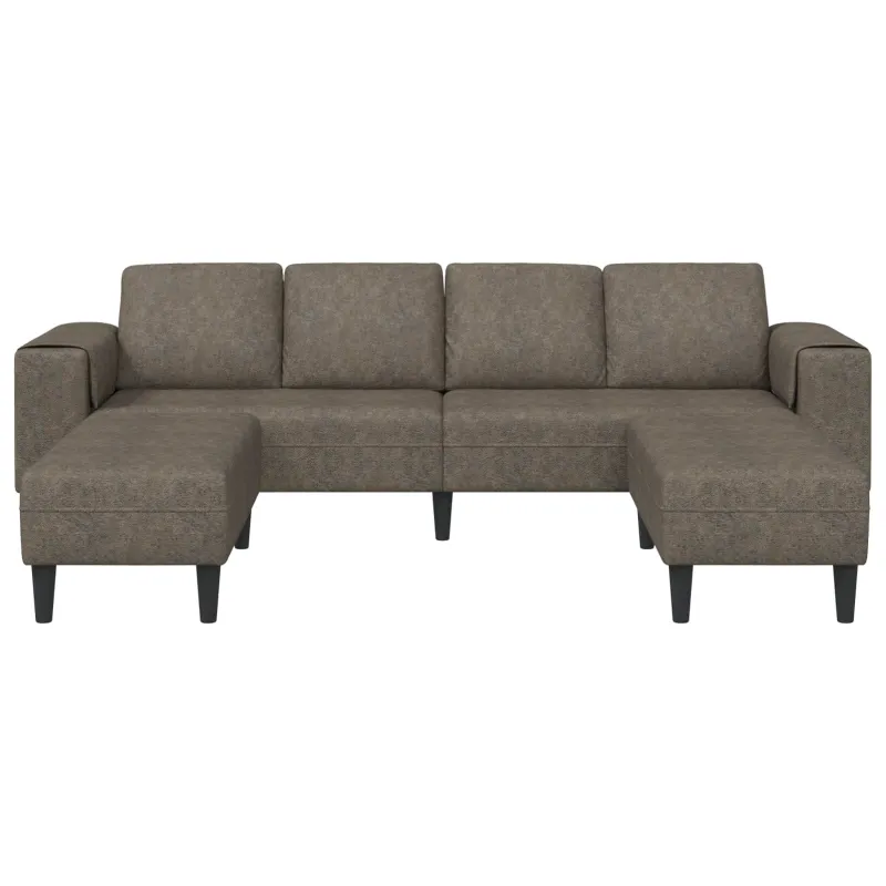 Svetainės sofa 3 pcs Tamsiai pilka