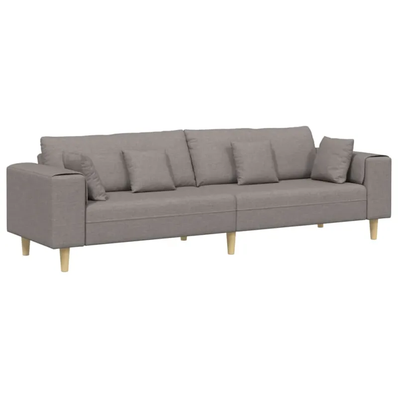 Sofa su pagalve Taupe 250 x 77 x 76 cm audinys