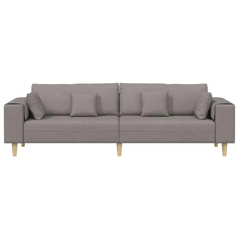 Sofa su pagalve Taupe 250 x 77 x 76 cm audinys