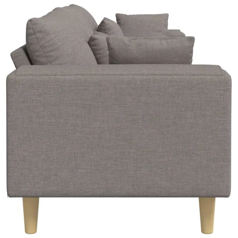 Sofa su pagalve Taupe 250 x 77 x 76 cm audinys