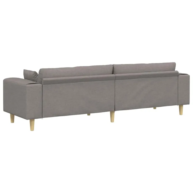 Sofa su pagalve Taupe 250 x 77 x 76 cm audinys