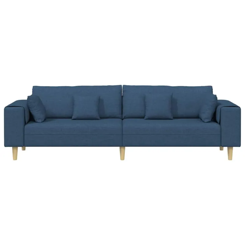 Sofa su pagalve Mėlyna 250 x 77 x 76 cm audinys