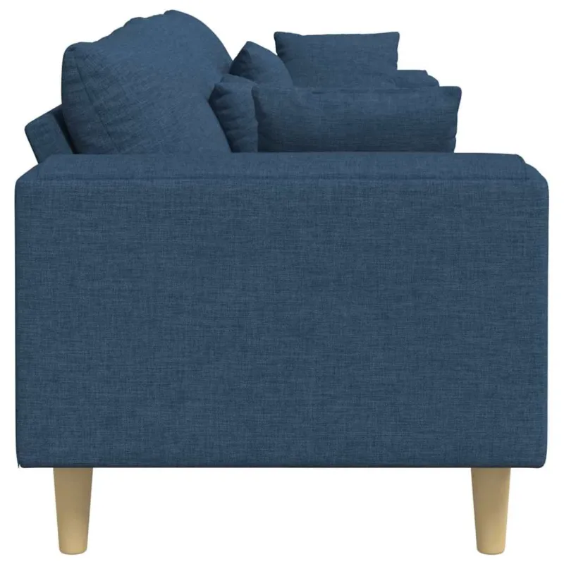 Sofa su pagalve Mėlyna 250 x 77 x 76 cm audinys