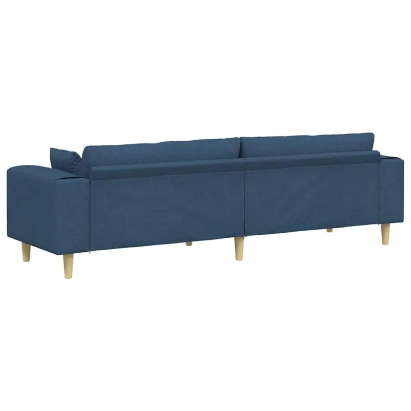 Sofa su pagalve Mėlyna 250 x 77 x 76 cm audinys