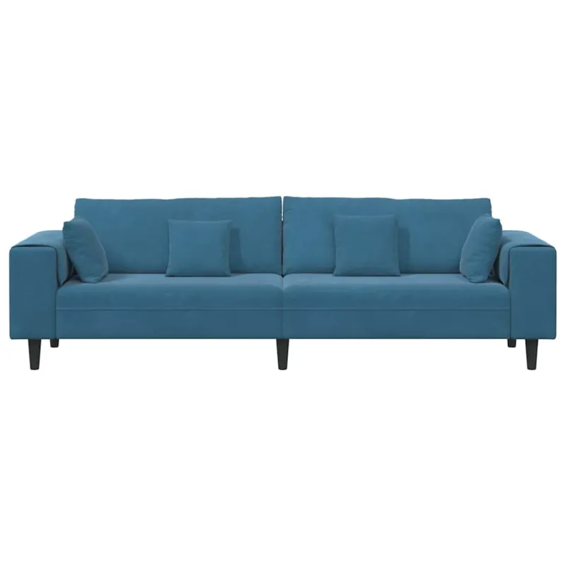 Sofa Mėlyna 250 x 77 x 76 cm Aksomas