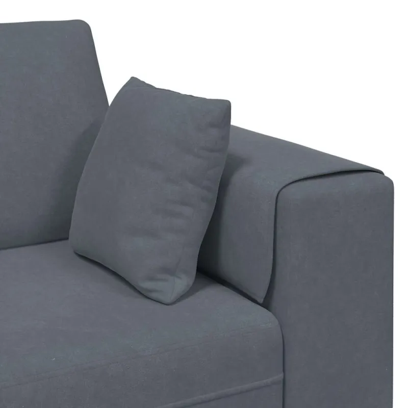 Sofa Tamsiai pilka 250 x 77 x 76 cm Aksomas