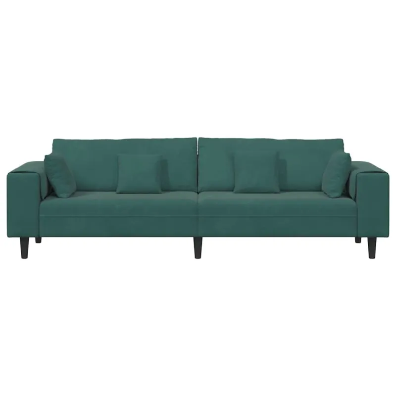 Sofa Tamsiai žalia 250 x 77 x 76 cm Aksomas