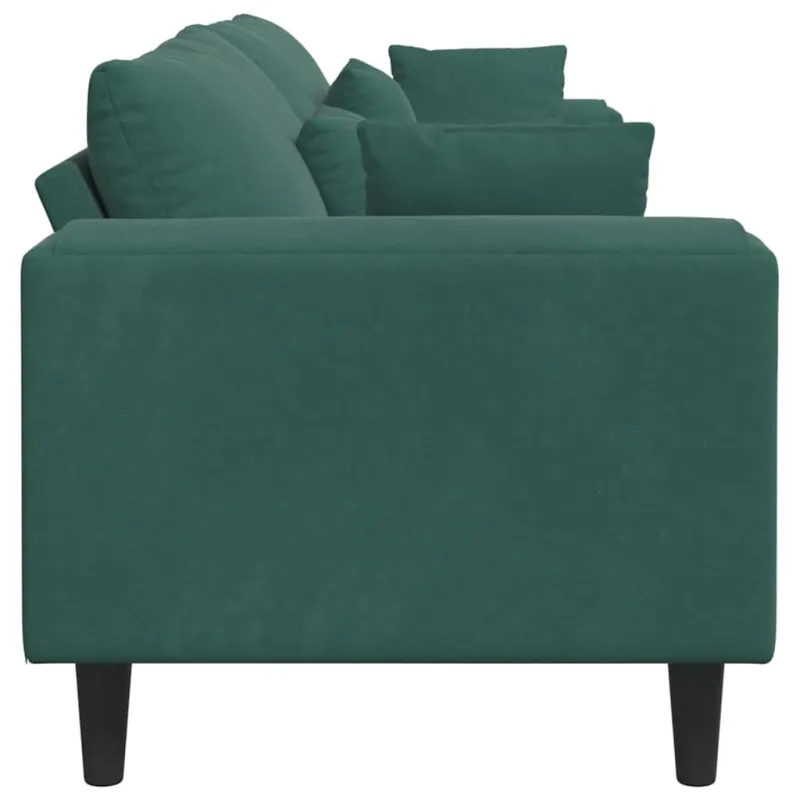 Sofa Tamsiai žalia 250 x 77 x 76 cm Aksomas
