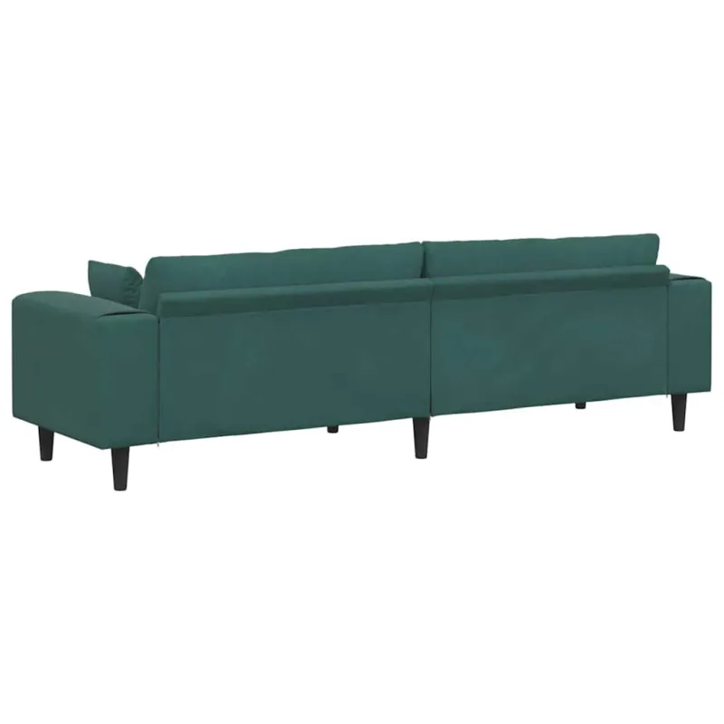 Sofa Tamsiai žalia 250 x 77 x 76 cm Aksomas