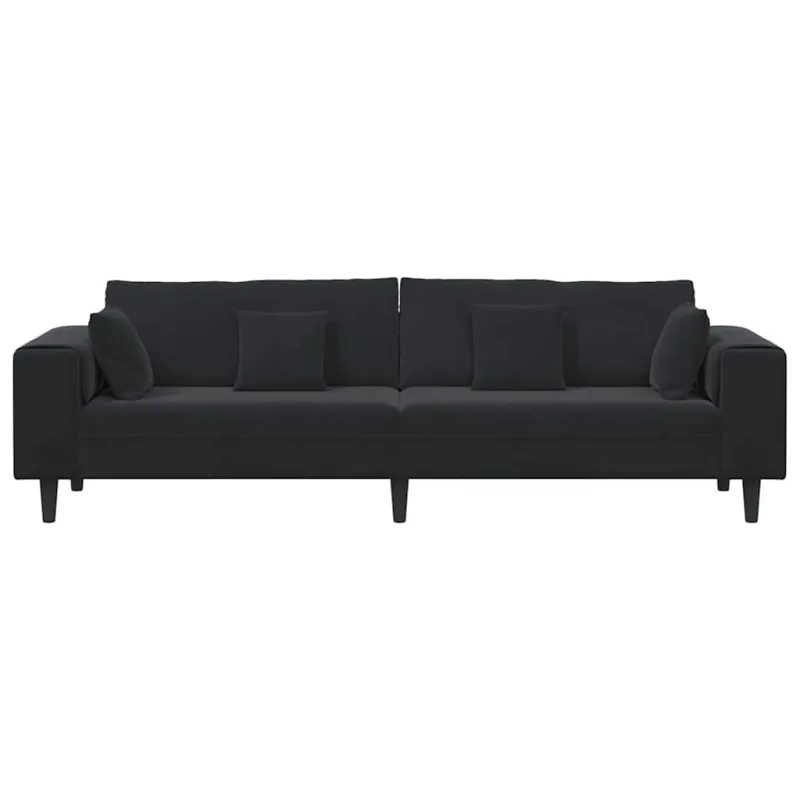 Sofa Juoda 250 x 77 x 76 cm Aksomas