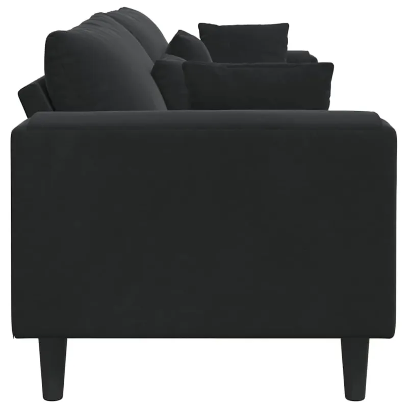 Sofa Juoda 250 x 77 x 76 cm Aksomas