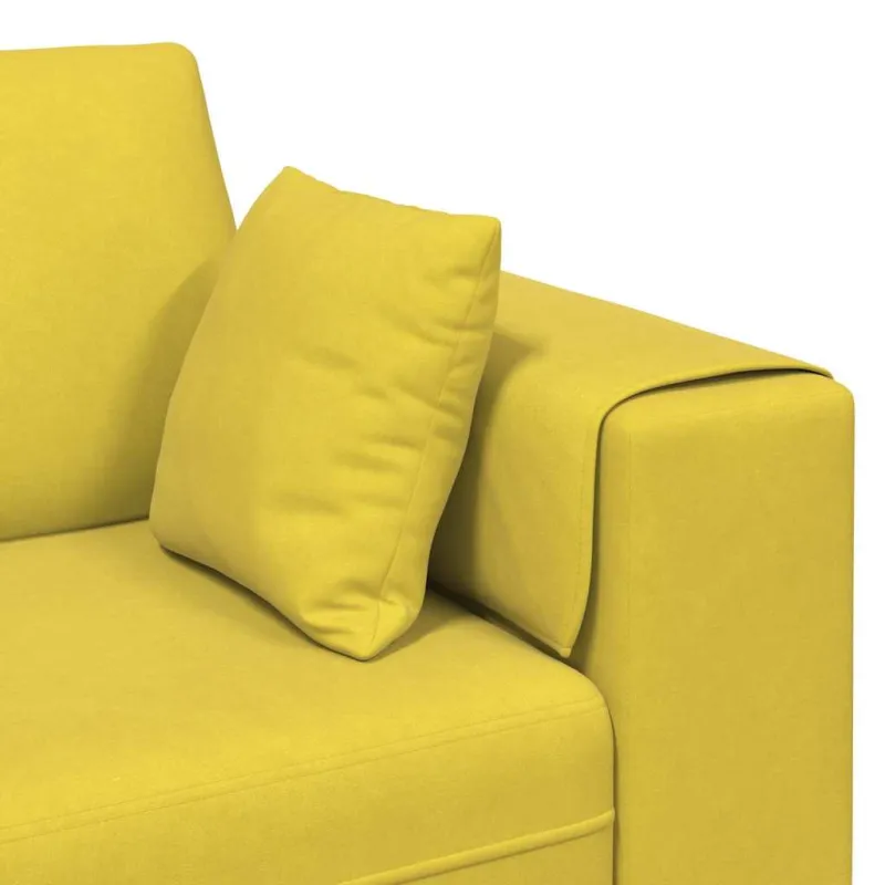 Sofa Geltona 250 x 77 x 76 cm Aksomas