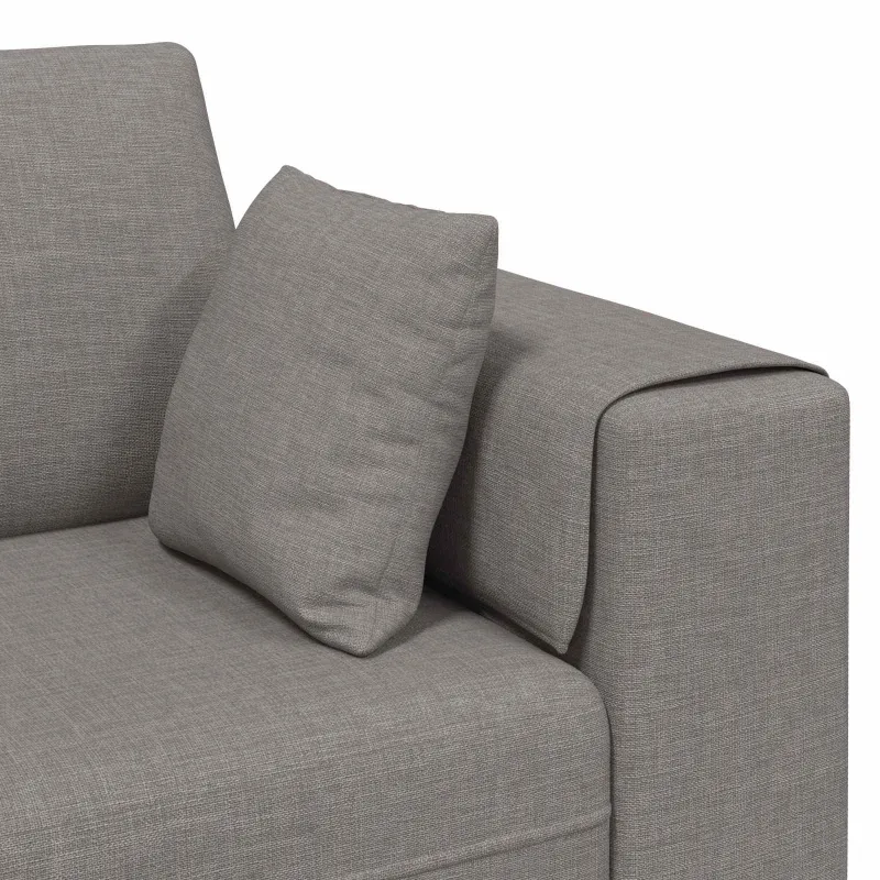 Sofa su pagalve 3 pcs Taupe audinys