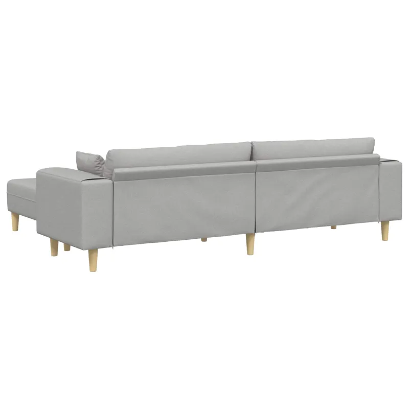 Sofa 3 pcs Debesų pilka 250 x 188 x 76 cm audinys