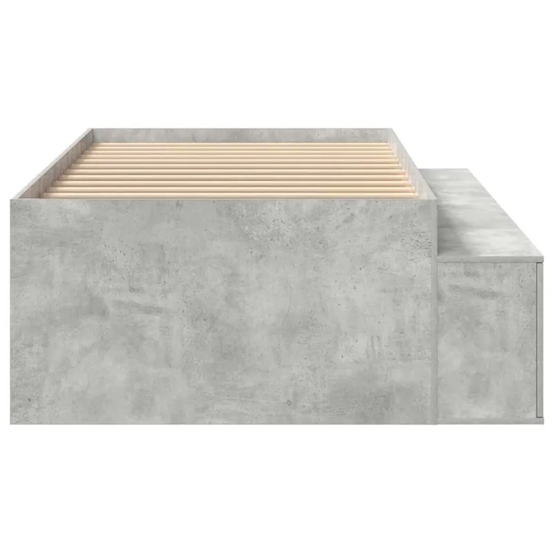Lovos rėmas Betono pilka 90 x 200 cm Apdirbta mediena