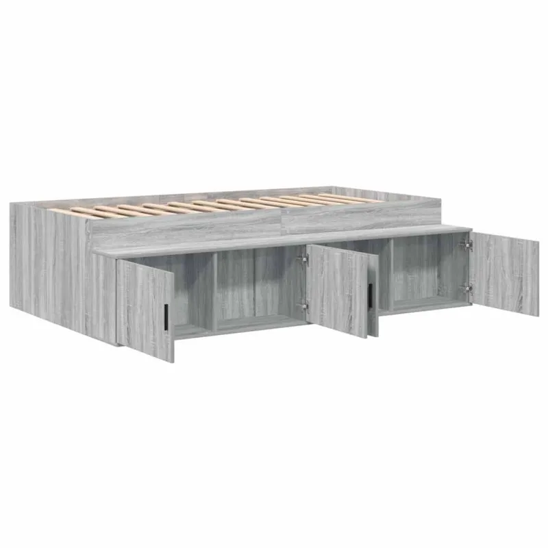 Lovos rėmas Pilkas Sonoma 90 x 200 cm Apdirbta mediena